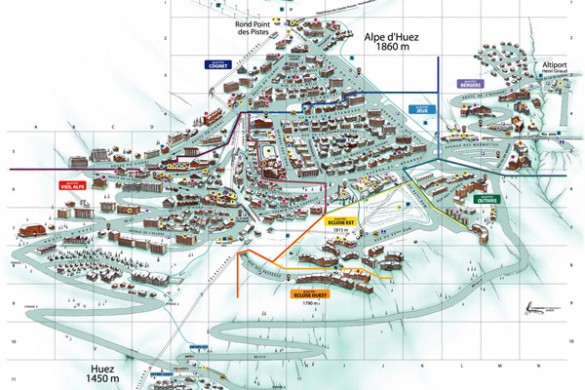 Alpe dhuez town plan