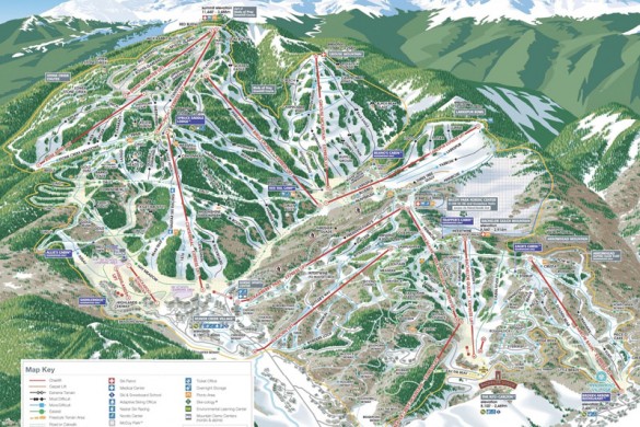 Beaver Creek Piste Map