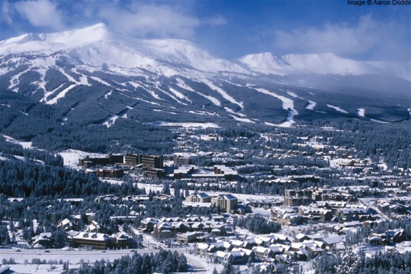 Breckenridge town and mountains