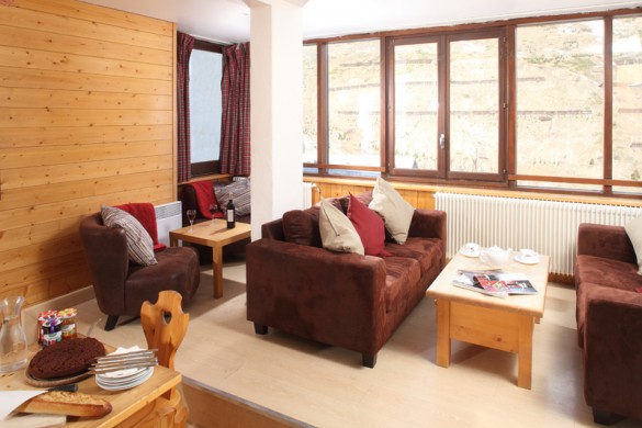 Chalet 2100a living room, Tignes Chalet 2100a living room, Tignes