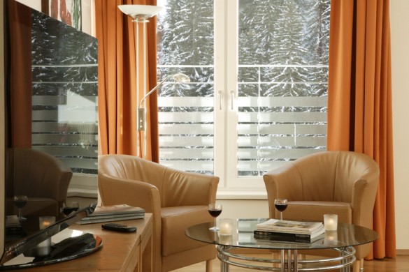 Chalet Altepost TV room close up, St Anton