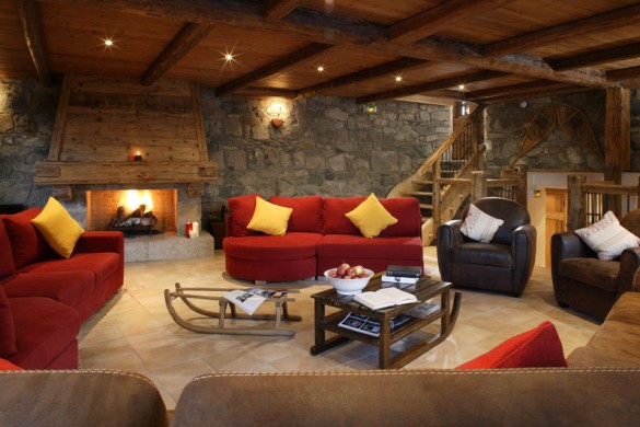 Chalet La Ferme lounge, Meribel
