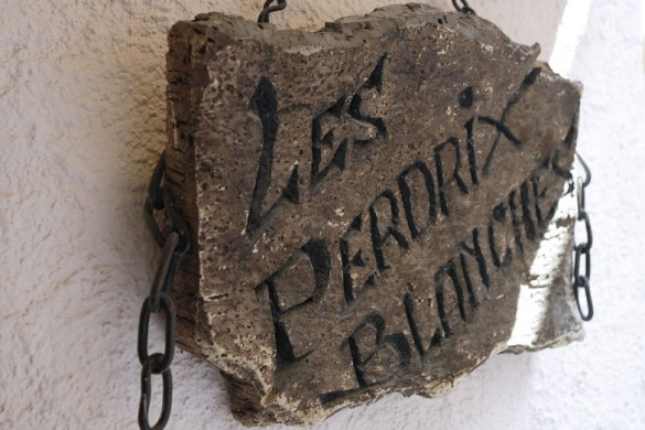 Chalet Perdrix Blanches sign, Courchevel
