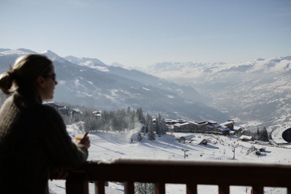 Chalet Tetra balcony view, Les Arcs