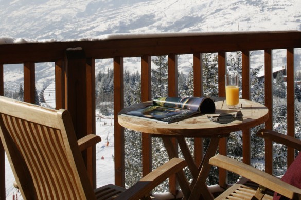 Chalet Tetra balcony, Les Arcs