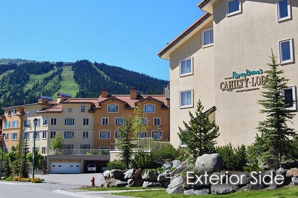 Condo Nancy Greene's Chahilty Lodge, ext, Sun Peaks