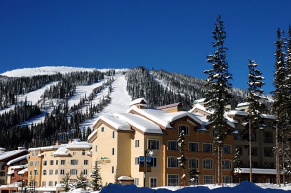 Condo Nancy Greene's Chahilty Lodge, ext, Sun Peaks