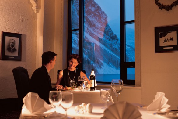 Fairmont Chateau, dining, Lake Louise
