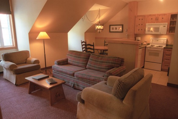 Hotel & Condo Lodge de la Montagne, lounge, Tremblant