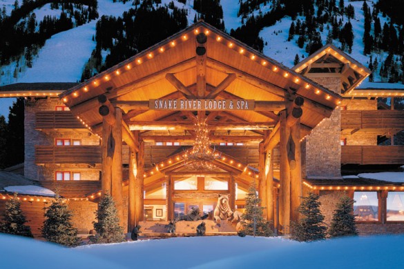 Hotel Condo Snake River Lodge and Spa entrance, Jackson Hole