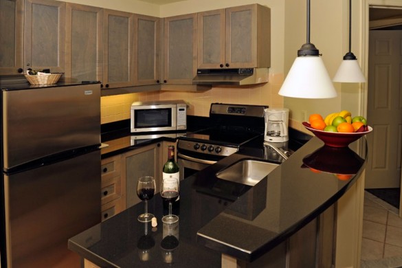 Hotel Marriott Residence Inn, kitchen, Tremblant