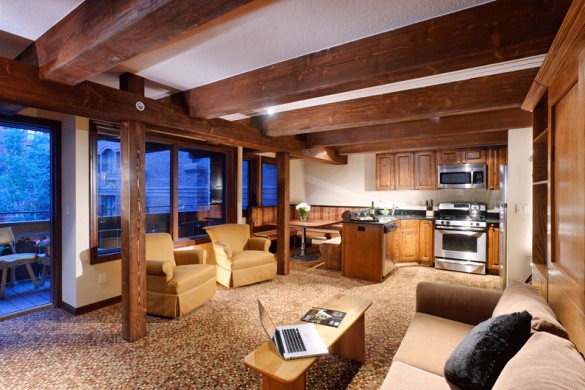 Mountain Chalet int, lounge, Aspen
