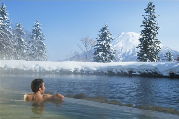 Hilton niseko Village onsen, Niseko ski resort, Japan
