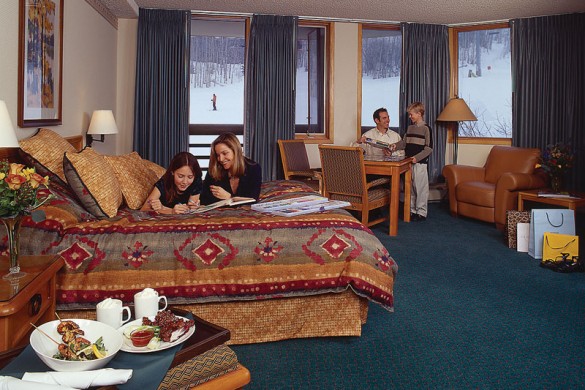 Hotel Silvertree bed, Aspen