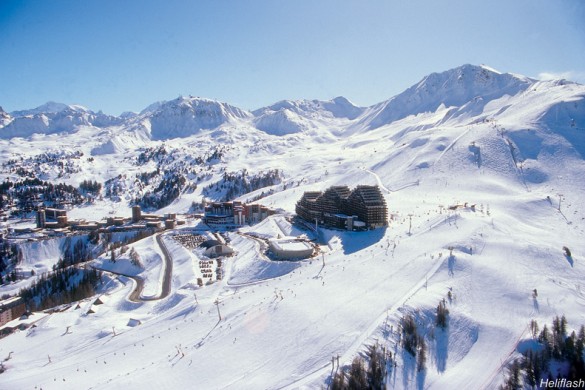La Plagne, France, gleaming piste