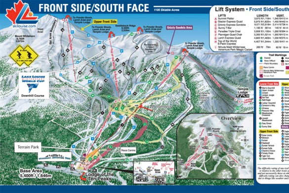 Lake Louise Piste Map