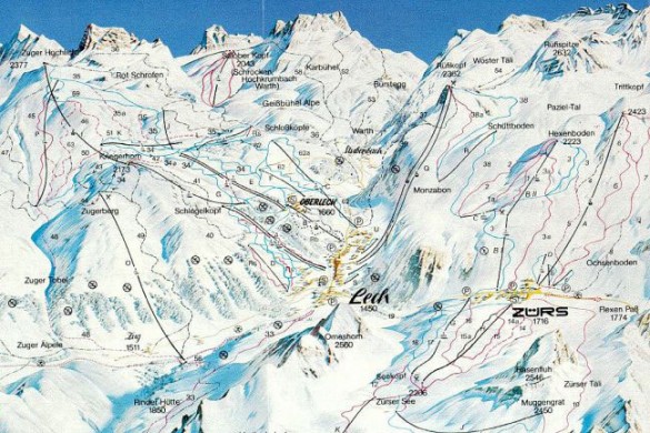 Lech Piste Map
