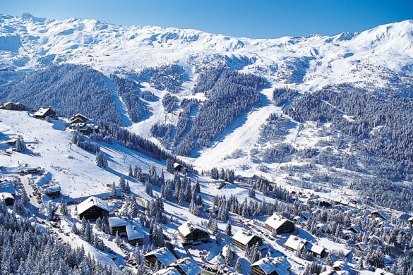 Meribel, France, rooftops