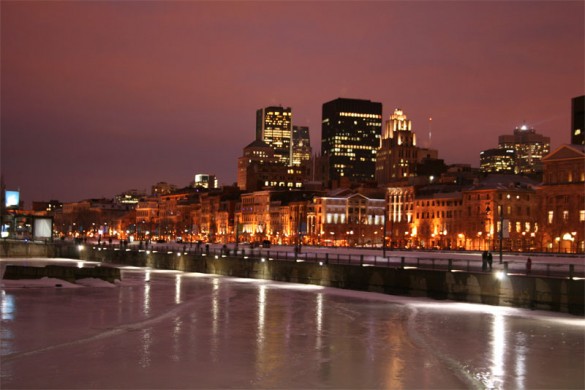 Montreal city, Canada, ice rink