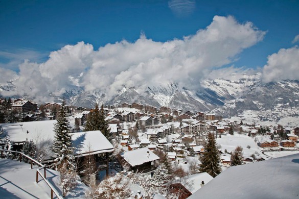 Nendaz, Switzerland, town view