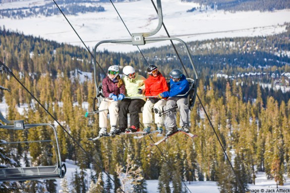 Northstar ski resort chairlift, USA
