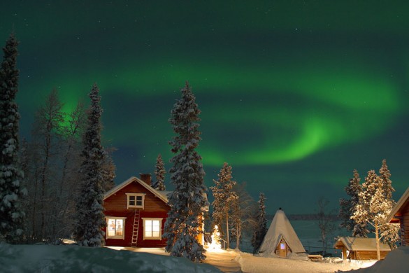 Northern Lights, Levi Ski Resort, Finland