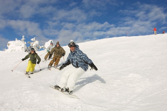 Skiers, Levi Ski Resort, Finland