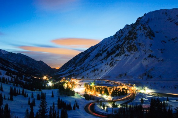 Snowbird USA, night time twinkle