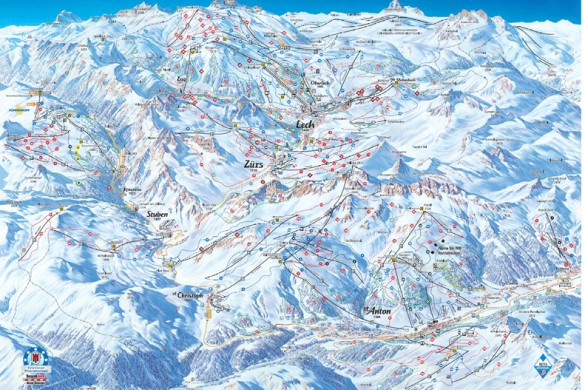 St Anton Piste Map
