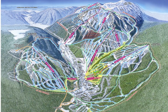 Sun Peaks Piste Map