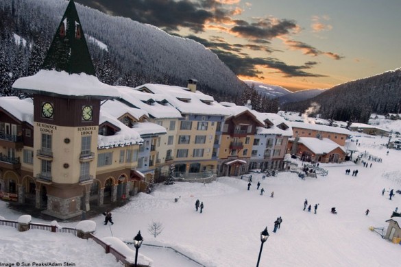 Sun Peaks CA, village and valley