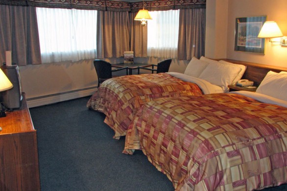 Swiss Village, bed, Banff & Lake Louise