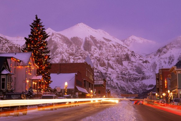 Telluride USA, evening in the town