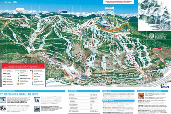 Vail Piste Map