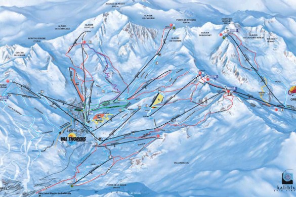 Val Thorens Piste Map