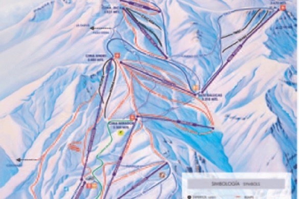 Valle Nevado Piste Map