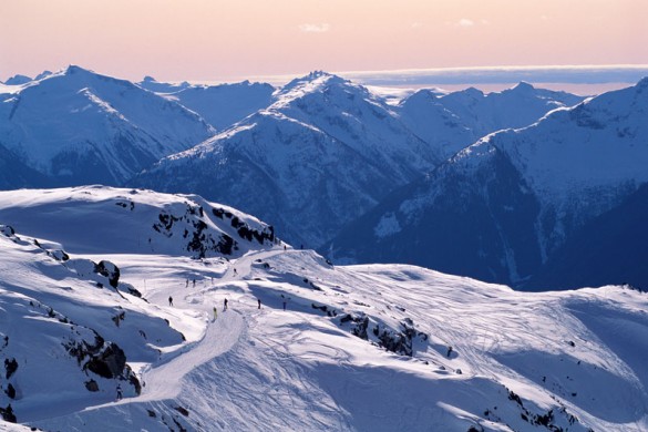 Whistler, USA, evening ski