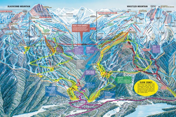 Whistler Piste Map