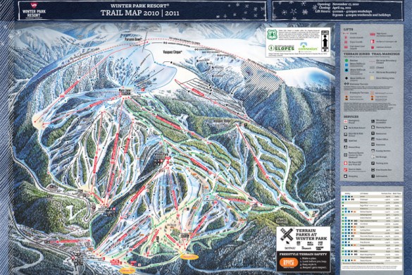 Winter Park Piste Map