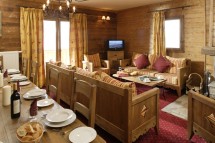 Chalet Alpina dining, Les Arcs