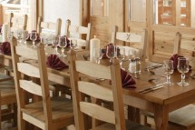 Chalet Annapurna II dining close up, Tignes