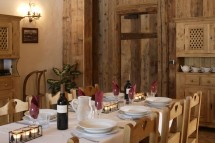 Chalet La Ferme dining, Meribel