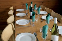 Chalet Les Martins A dining table, Tignes