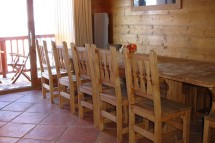 Chalet Tetra dining, Les Arcs