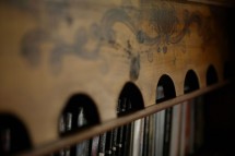 Chalet Val Rogoney bookcase close up, Val D'Isere