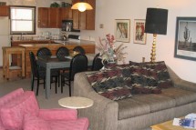 Chalet Victoria dining from lounge, Breckenridge