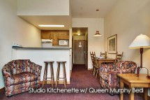 Condo Nancy Greene's Chahilty Lodge, kitchen, Sun Peaks
