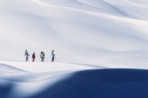 Courchevel skiing, France