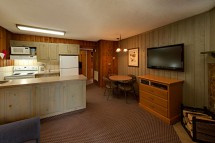 Douglas Fir Resort, kitchen, Banff & Lake Louise