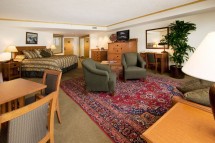 Hotel and Condos Cliff Lodge and Spa lounge, Snowbird ski resort, USA
